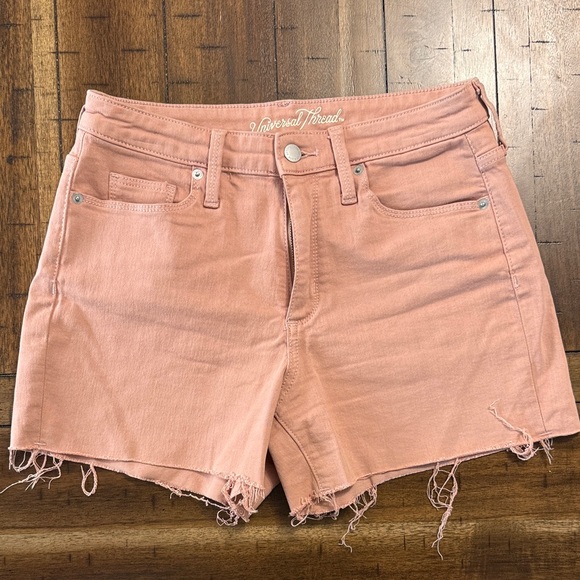 Universal Thread Women's Peach Jean Shorts - Picture 1 of 3
